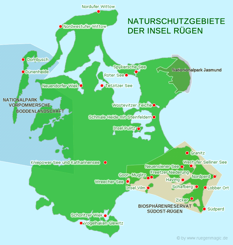 Naturschutzgebiete auf Rügen